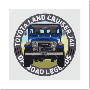 4x4 Offroad Legends: Toyota Land Cruiser J40 Posters and Art